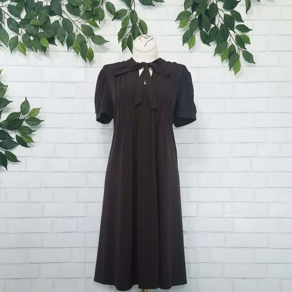 Tie Neck Sheath Dress